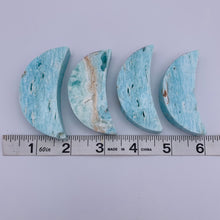 Load image into Gallery viewer, Blue Aragonite Moon (Small)