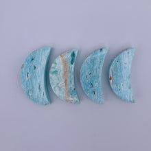 Load image into Gallery viewer, Blue Aragonite Moon (Small)