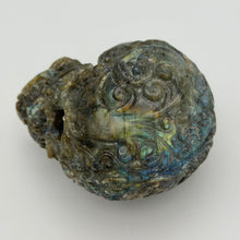 Load image into Gallery viewer, Labradorite Skull Lace Carving Design