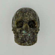 Load image into Gallery viewer, Labradorite Skull Lace Carving Design