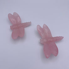 Load image into Gallery viewer, Rose Quartz Dragonfly Carving