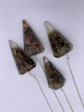 Load image into Gallery viewer, Orgonite Multi Touramline Pendulum