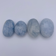 Load image into Gallery viewer, Blue Calcite Palm Stone