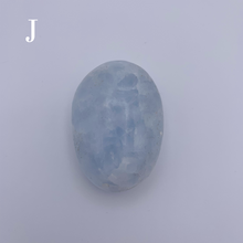 Load image into Gallery viewer, Blue Calcite Palm Stone