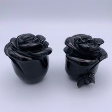 Load image into Gallery viewer, Silver Sheen Obsidian Rose