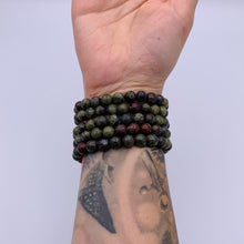 Load image into Gallery viewer, Dragon Bloodstone Bracelet