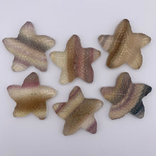 Load image into Gallery viewer, Fluorite Starfish Carvings