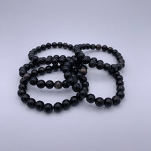 Load image into Gallery viewer, Silver Sheen Obsidian Bracelet