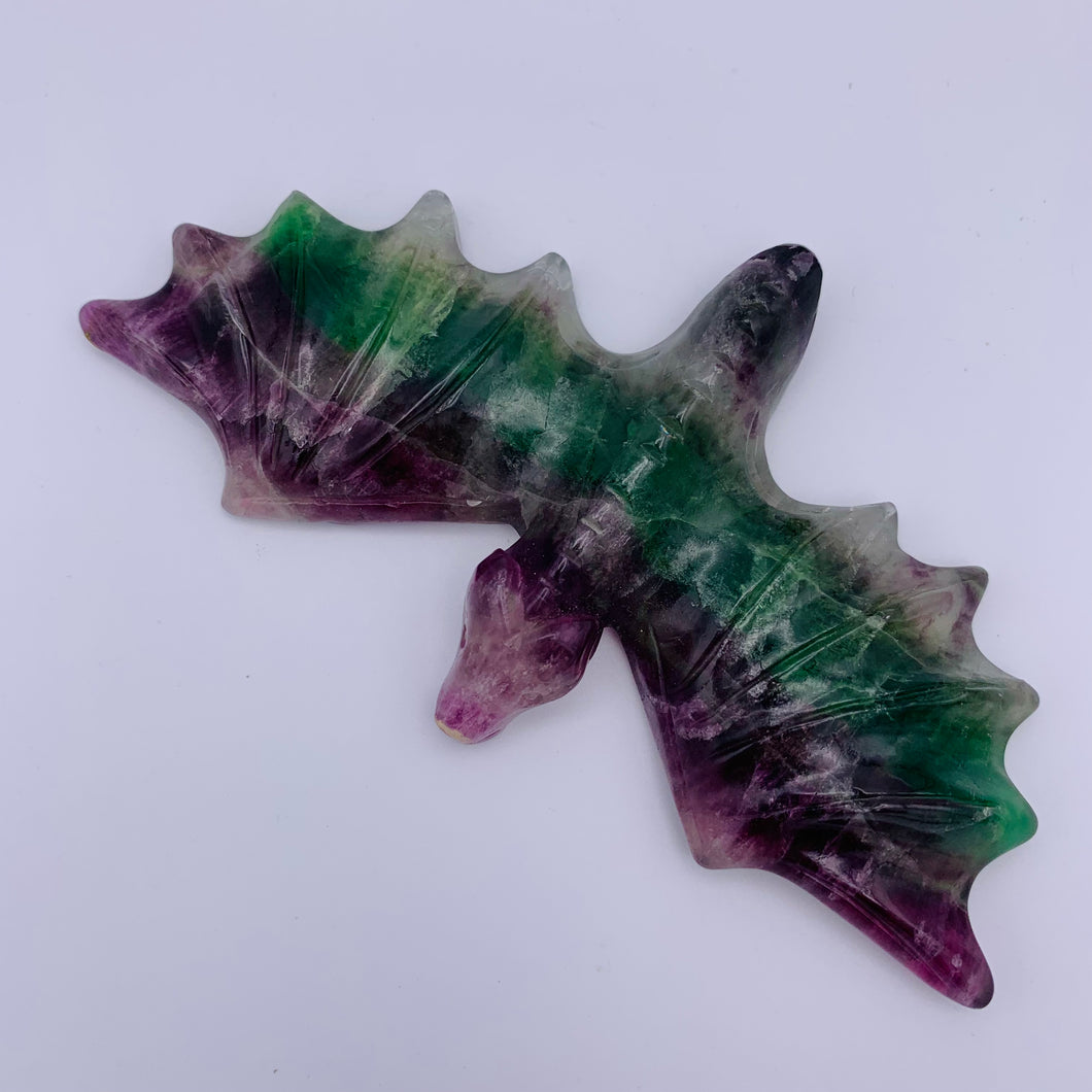 Fluorite Dragon Carving