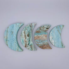 Load image into Gallery viewer, Blue Aragonite Moon (Large)
