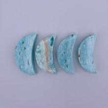 Load image into Gallery viewer, Blue Aragonite Moon (Small)
