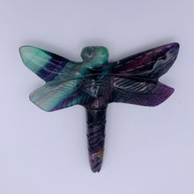Load image into Gallery viewer, Fluorite Dragonfly Carvings

