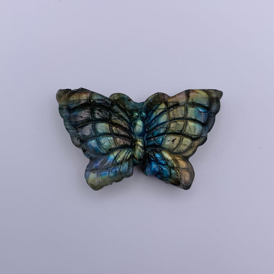 Labradorite Butterfly Carving - Small