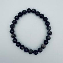 Load image into Gallery viewer, Silver Sheen Obsidian Bracelet
