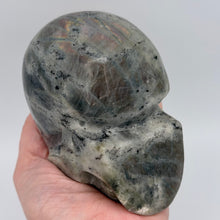 Load image into Gallery viewer, Purple Rainbow Spectrolite Skull
