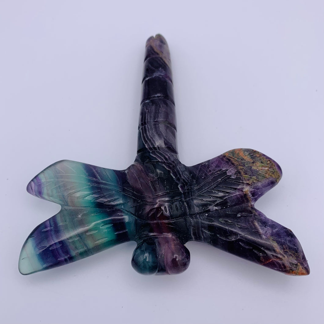 Fluorite Dragonfly Carvings
