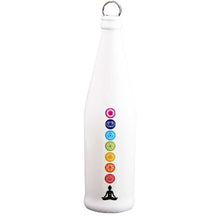 Load image into Gallery viewer, Glass Smoking Bottle Incense Burner - 7 Chakras - White
