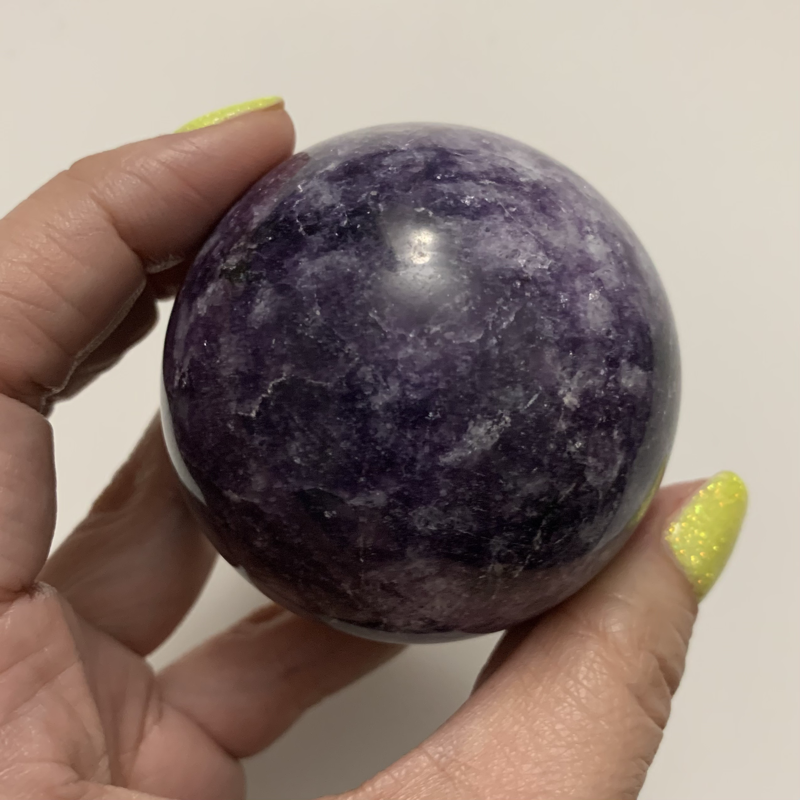 Lepidolite Sphere 1