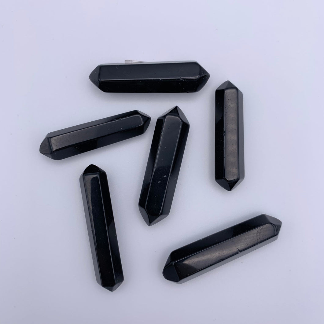 Obsidian Double Terminated Points