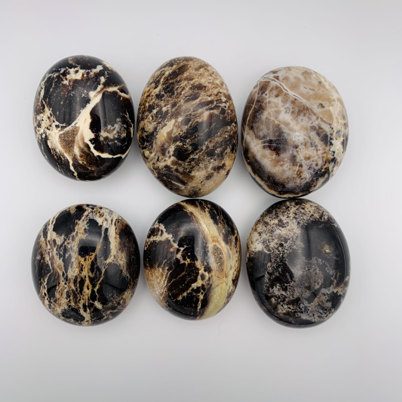 Black Opal (Medium) Palm Stone
