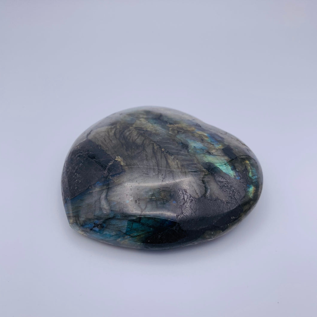 Labradorite Puffy Heart 2