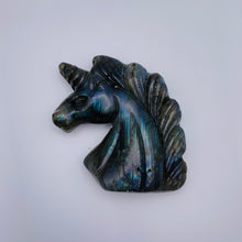Load image into Gallery viewer, Labradorite Unicorn Carving
