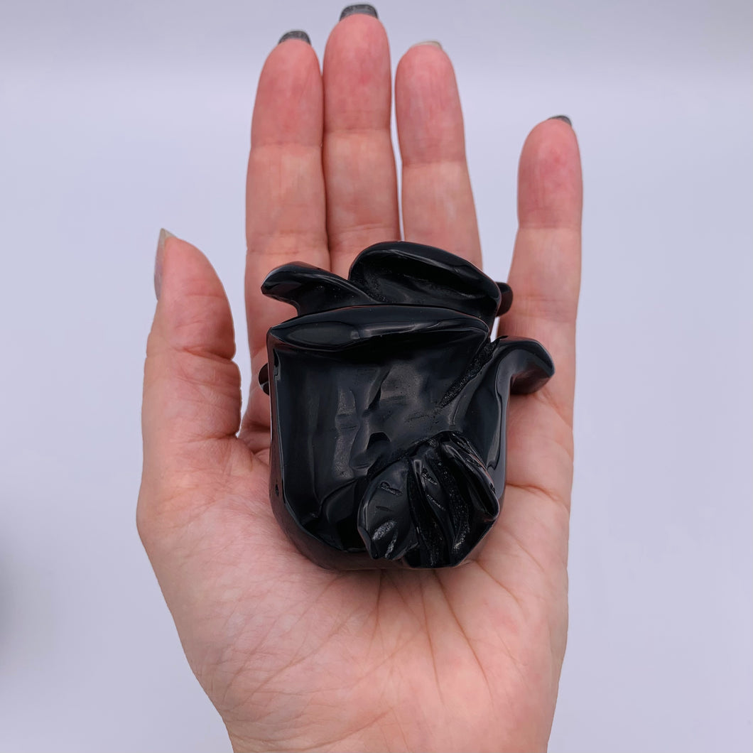 Silver Sheen Obsidian Rose
