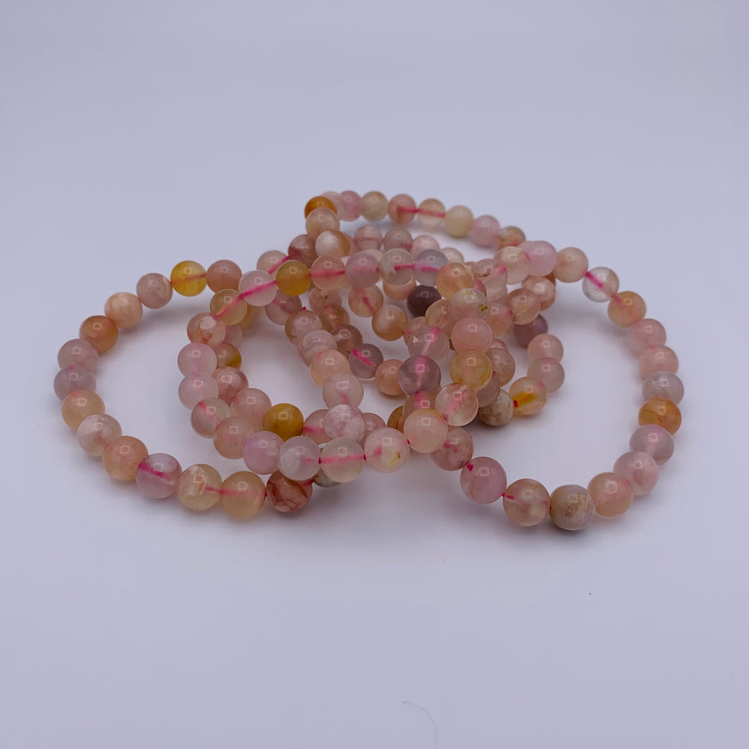 Flower Agate Bracelet
