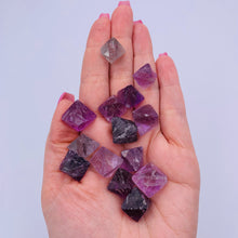 Load image into Gallery viewer, Purple Fluorite - Raw Octahedron
