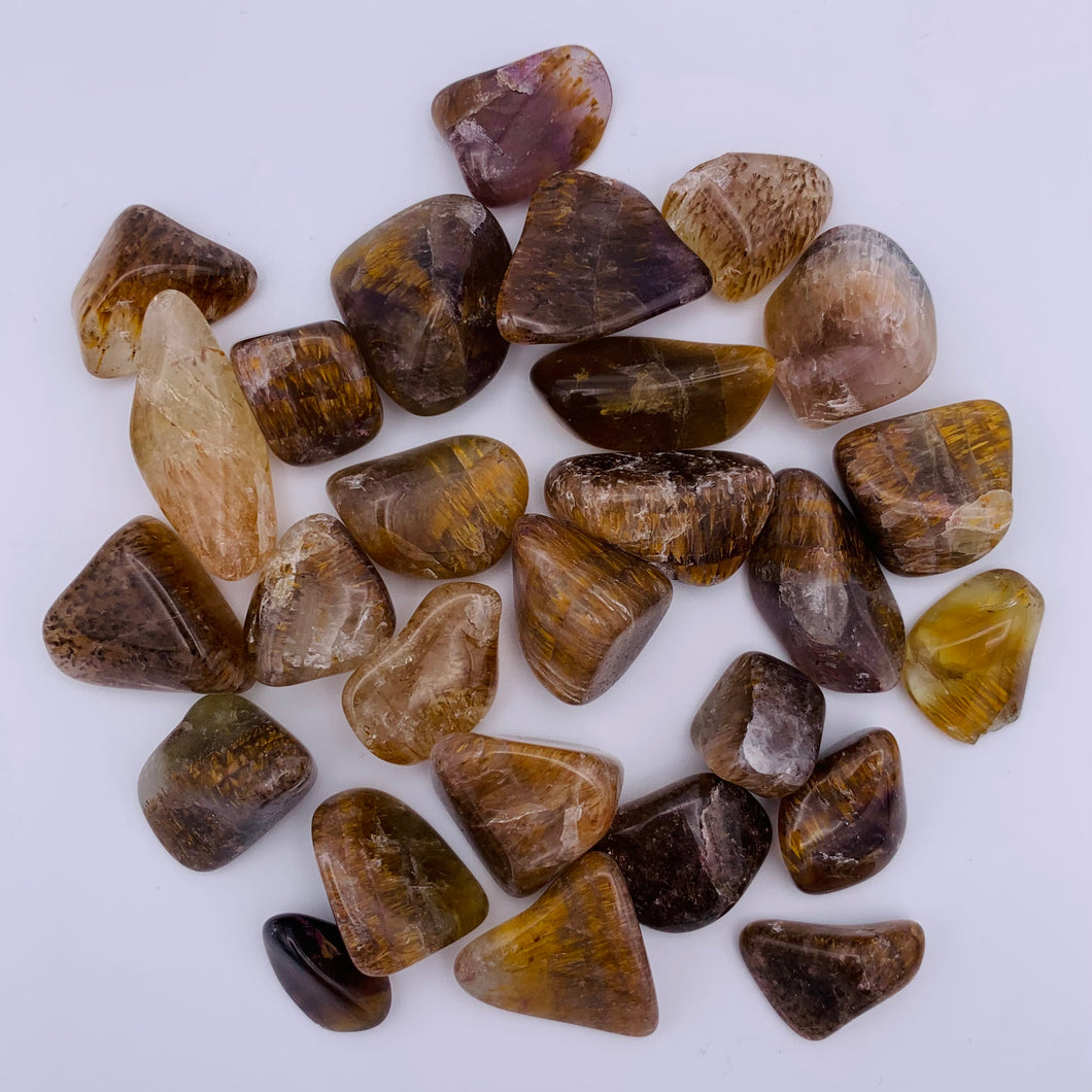 Rutilated Quartz Tumble