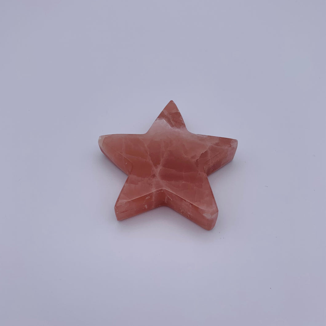 Rose Calcite Star