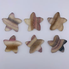 Load image into Gallery viewer, Fluorite Starfish Carvings
